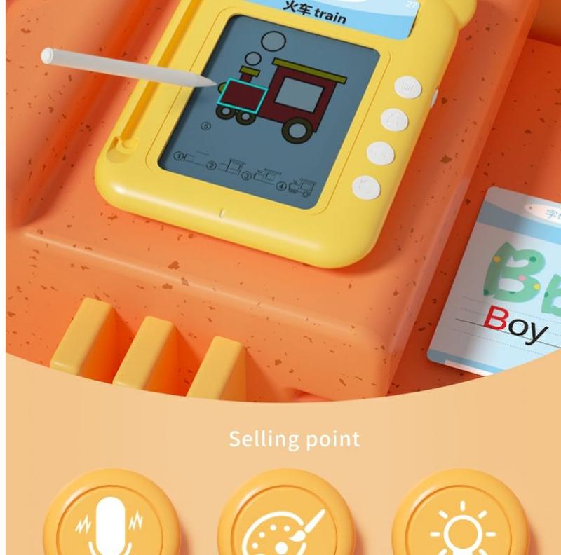 Product Introduction of Children's Writing Board LCD Handwriting Board Drawing Board Toy Erasable Doodle Board Card Early Learning Machine Educational Learning Machine 3
