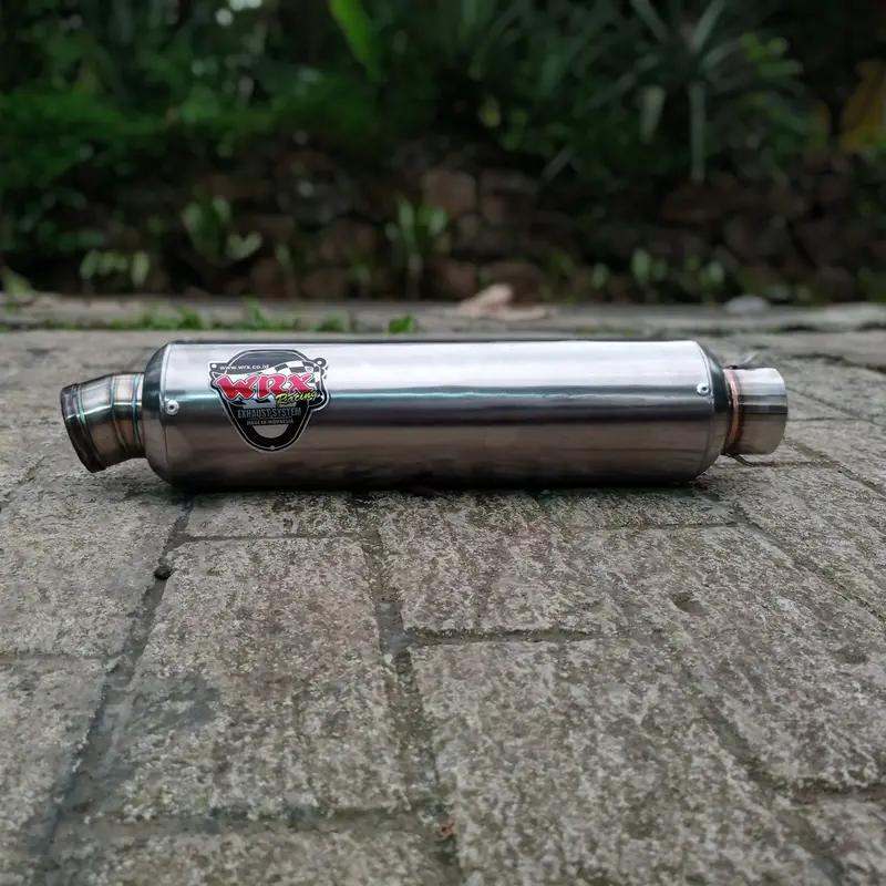 knalpot WRX panjang 30cm inlet 50mm suara bass adem / sliencer only 1