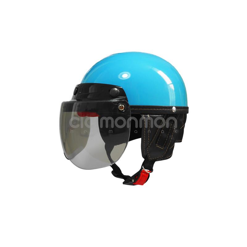 Helm Anak Balita Retro GLossy Style Kaca Motorcycle 2