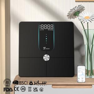 Penimbang Berat Badan Digital, Penimbang Berat Rumah, Penimbang Lemak Badan Kesihatan, Penimbang Elektronik Kecil Ketepatan Pintar Bluetooth dan WiFi, Produk Viral