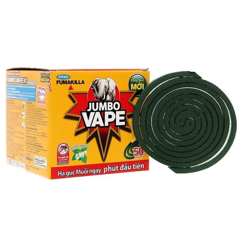 Nhang Trừ Muỗi Jumbo Hương Hoa Lài hộp 5 khoanh - Hàng chính hãng, Uy tín, Chất lượng