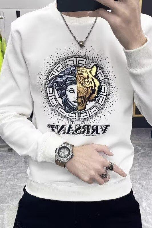 Product Introduction of Sweater Lengan Panjang Fesyen Lelaki, Longgar Bersaiz Besar, Cetakan Corak, Sesuai untuk Musim Bunga dan Musim Luruh, Gaya Korea, Untuk Lelaki dan Wanita, Leher Bulat, Atasan Lengan Panjang Longgar, Pakaian Lelaki 6
