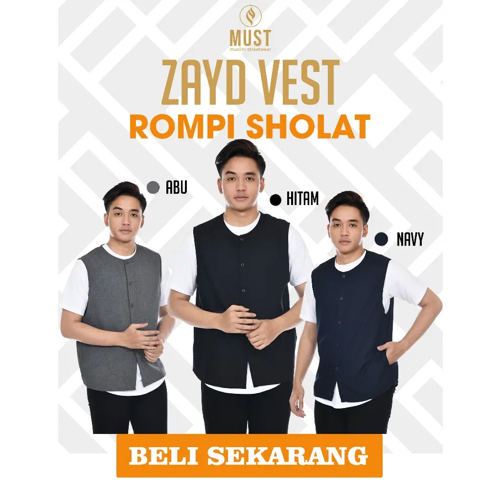 Must Vest Rompi Sholat Pria  ZAYD