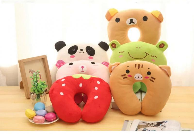 Product Introduction of Creative Cute Animal Panda Cat Bear Plush U-shaped Pillow Cervical Spine Neck Travel Portable Home Office for Children Lovely 21