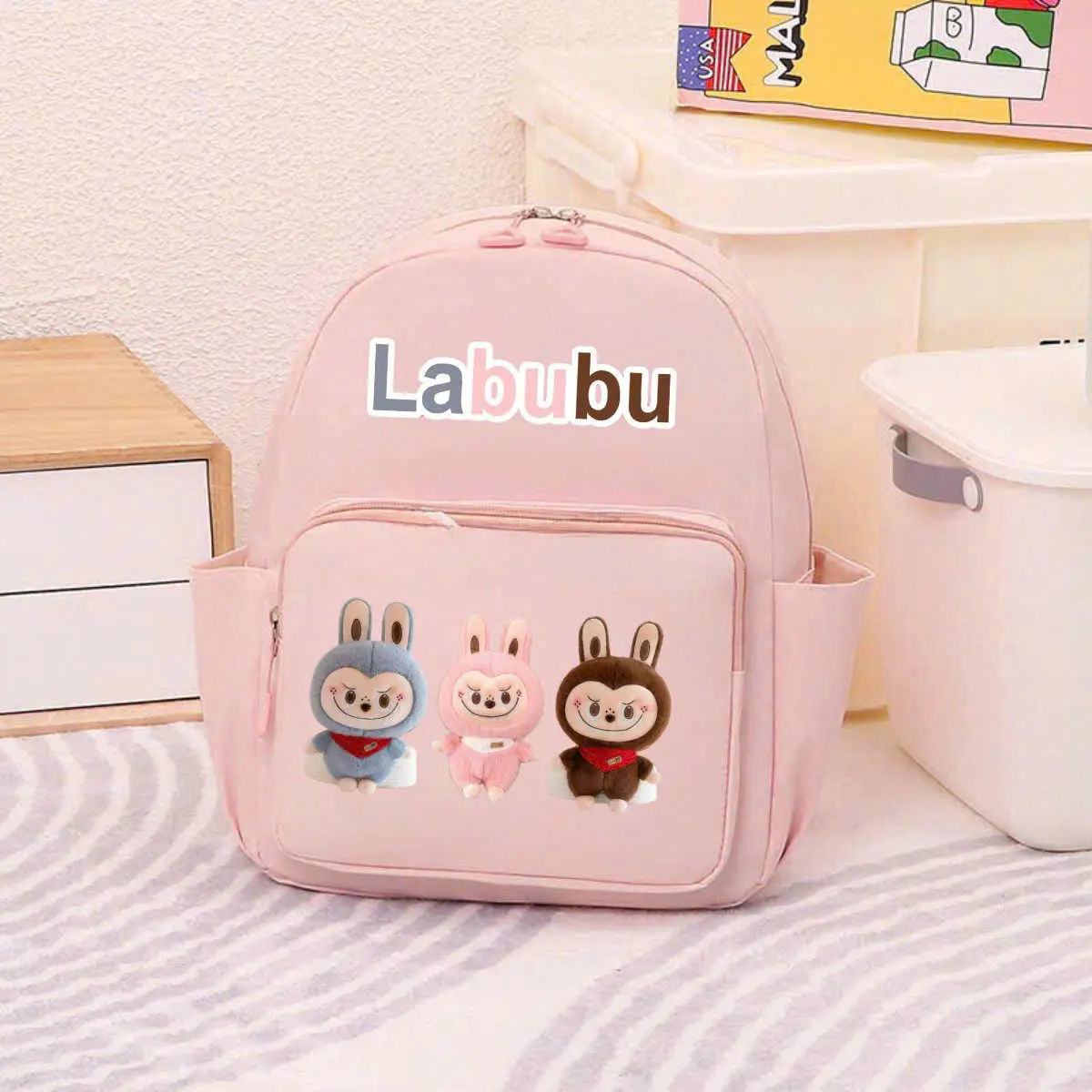 Balo Labubu cho bé từ 1-5 tuổi đi học, đi chơi siêu nhẹ