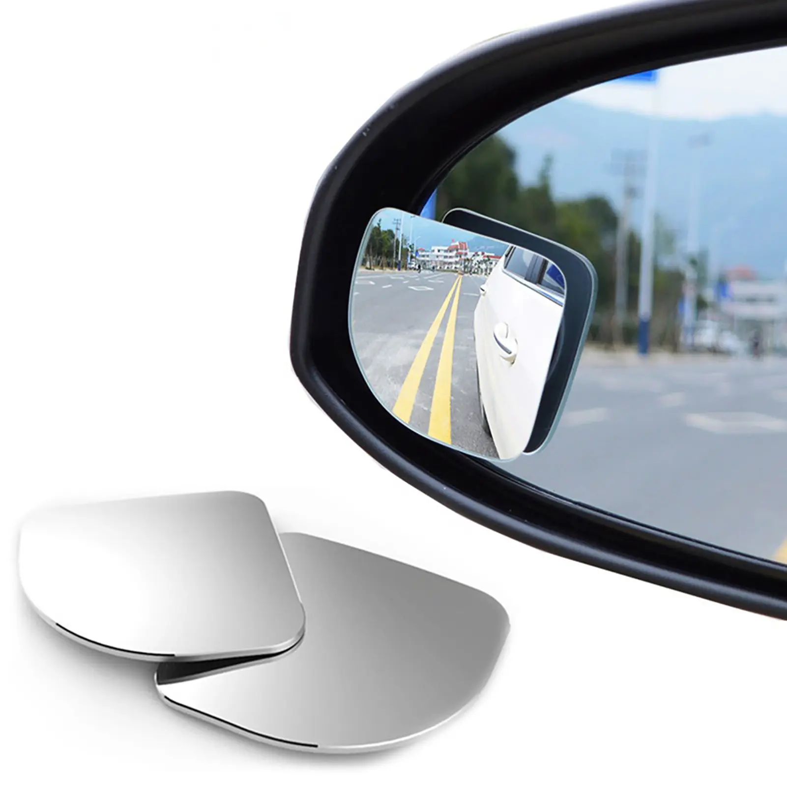 [QUE] 1 Pair Universal Car Auto Wide Angle Side Rearview Adjustable Blind Spot Mirror