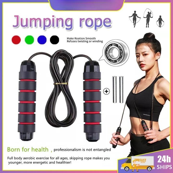 Skipping Rope Adjustable Jumping rope Tangle Free Adult Excercise ...