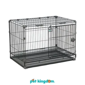 Pet Kingdom Kandang Anjing & Kucing Dengan Tray 89x62x64 cm Pet Cage Animal Crate Pet Enclosure