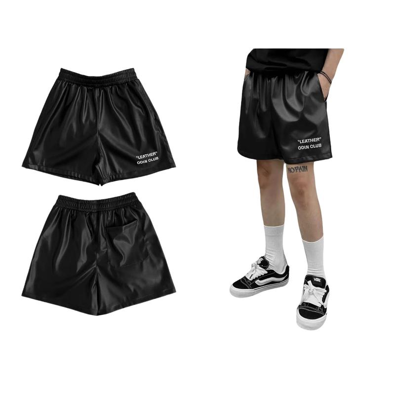 Quần Short Da Leather ODIN CLUB Quần đùi form trên gối chất liệu da PU có thể giặt máy