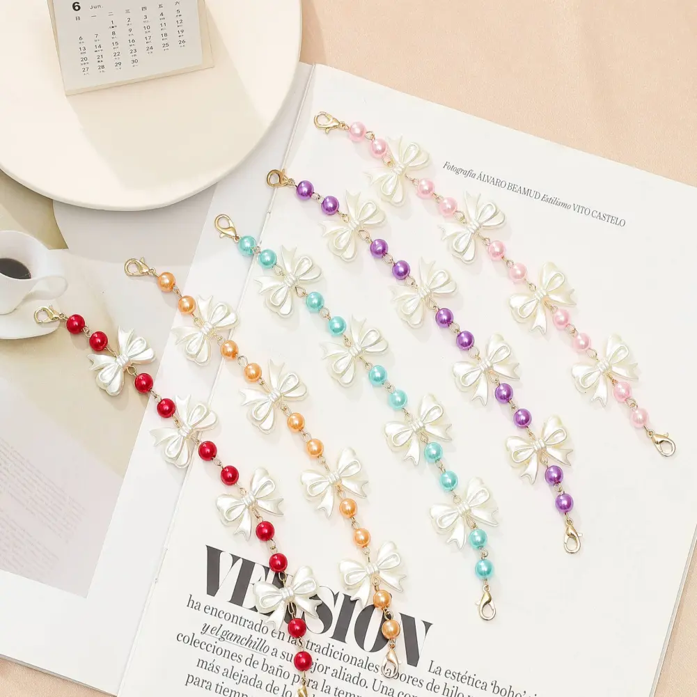 Fashion Butterfly 2 In 1 Mask Chain Glasses Chain Ladies Headscarf Mask Lanyard Chain