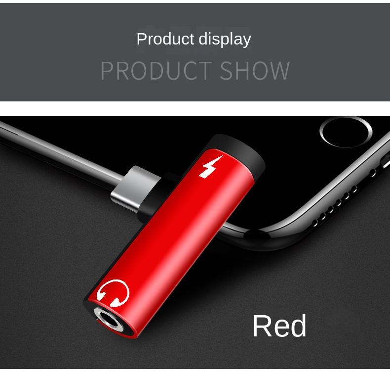 Product Introduction of Type-C Headset Adapter Android 3.5mm Interface Live Broadcast Typec Converter 2-in-1 Audio Adapter Cable 12