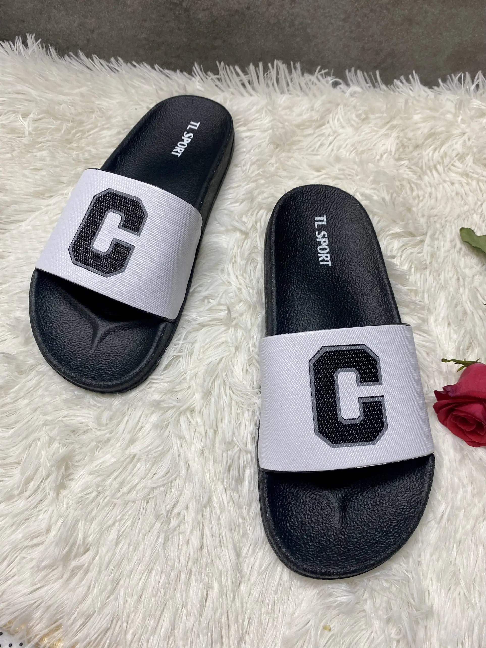 Dép quai ngang nam nữ unisex chữ C Smano bags hỏa tốc