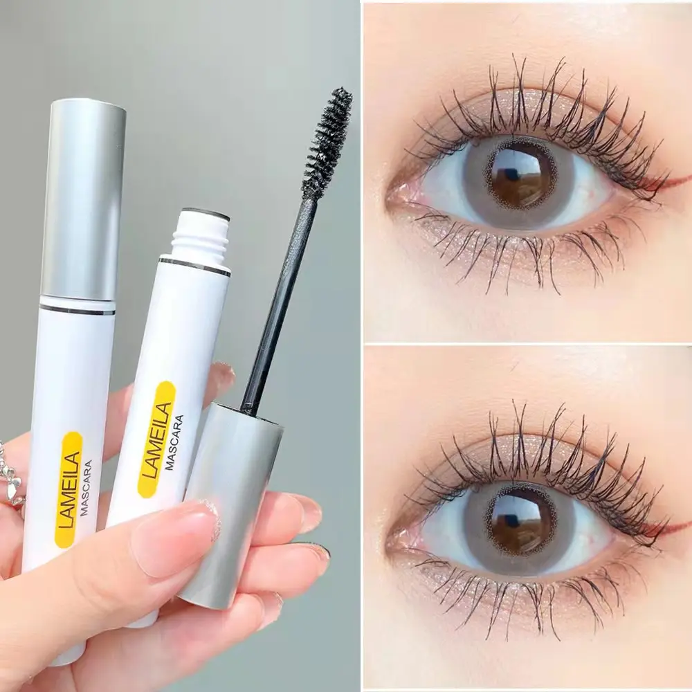 Mascara làm cong mi, cọ nhỏ, tự nhiên, lâu trôi, không thấm nước, không thấm mồ hôi, dễ lên màu, không lem, mắt to