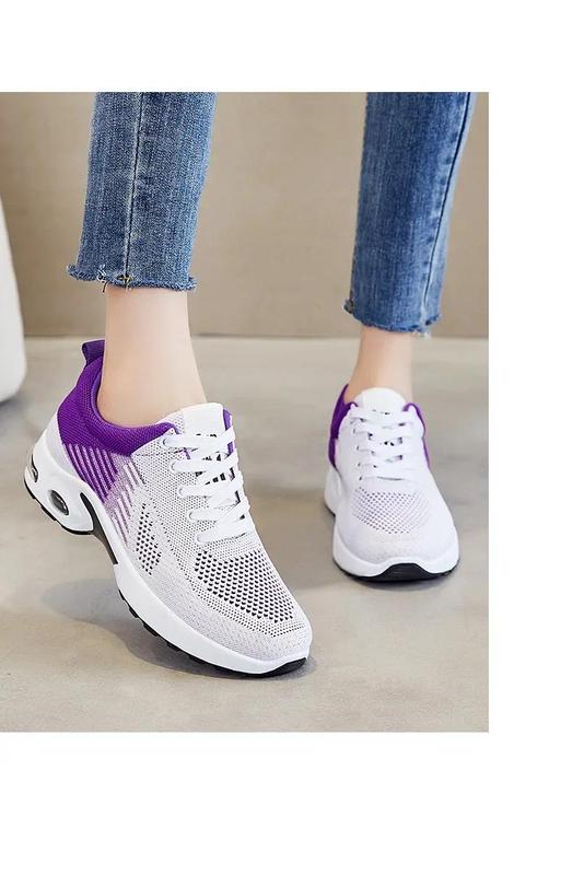 Product Introduction of New Running Shoes Ladies Breathable Sneakers Summer Light Mesh Air Cushion Women's Sports Shoes Outdoor Lace Up Training Shoes Comfortable walking shoes for foot protection 15