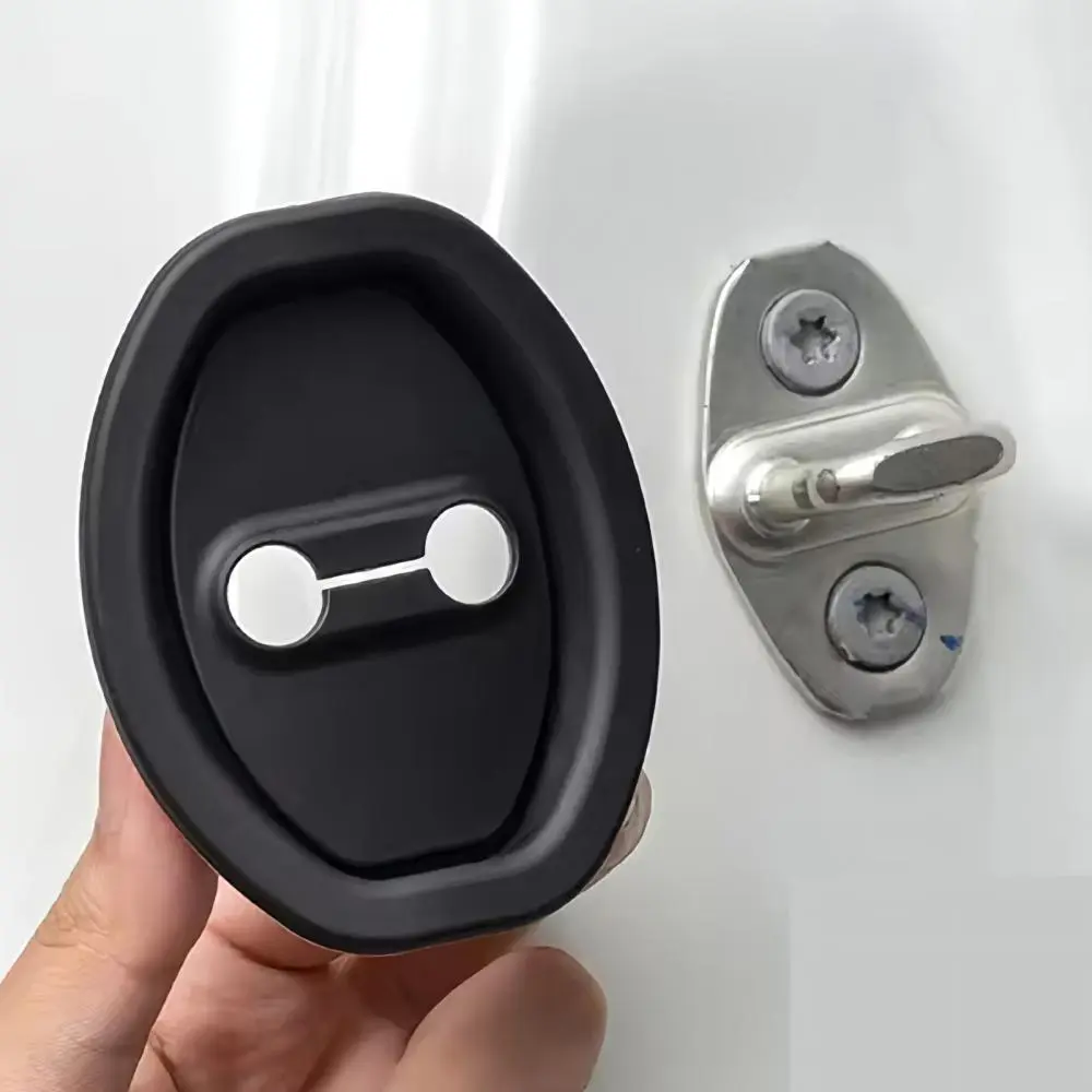 Peredam Getaran Penutup Kunci Pintu Mobil 4Pcs Car Door Lock Cover  Anti Karat Universal OTO4010