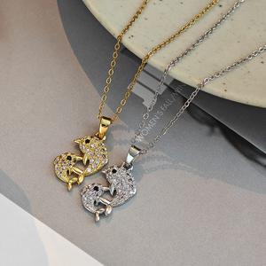 Kalung Lumba-lumba Laut, Gaya Percutian, Untuk Wanita, Sesuai untuk Musim Panas, Mampu Milik, Mewah, Niche mewah, Indah, Serba guna, Barang Kemas Rantai Tulang selangka Jewelry Necklaces amman  thali  set lustful  jewelry