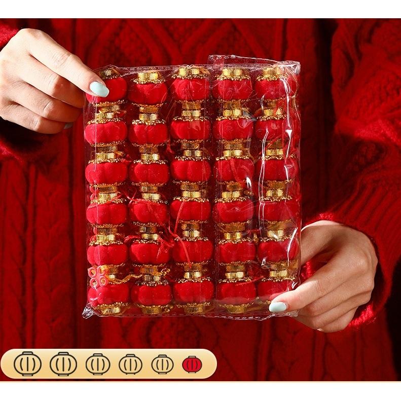  Combo 10-20-30 Quả Cầu Nhung Cao Cấp 3cm-4cm-5cm-6cm Trang Trí Tết Treo Cây Mai Cây Đào – Mang Lại May Mắn Tài Lộc 