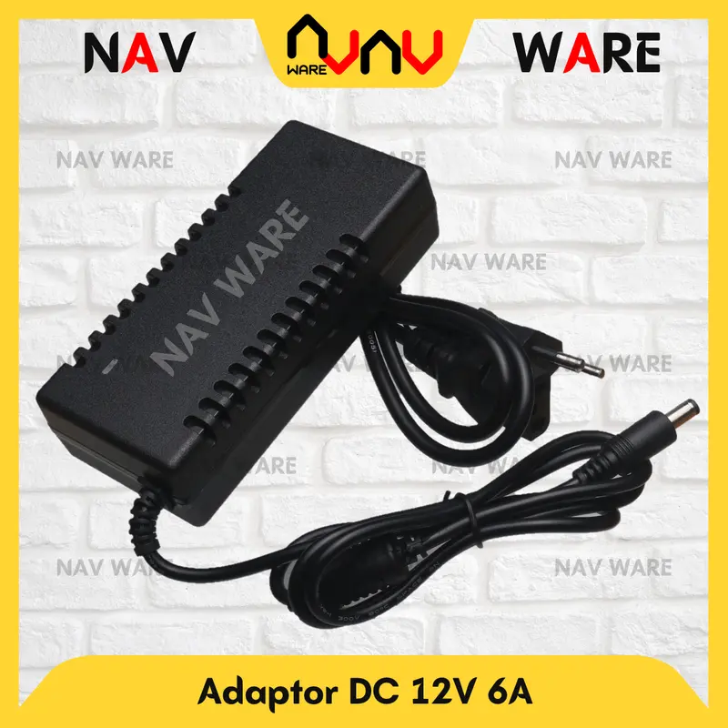 Adaptor DC 12V 6A Adapter Power Supply Pompa Air CCTV DVR LED Strip 0