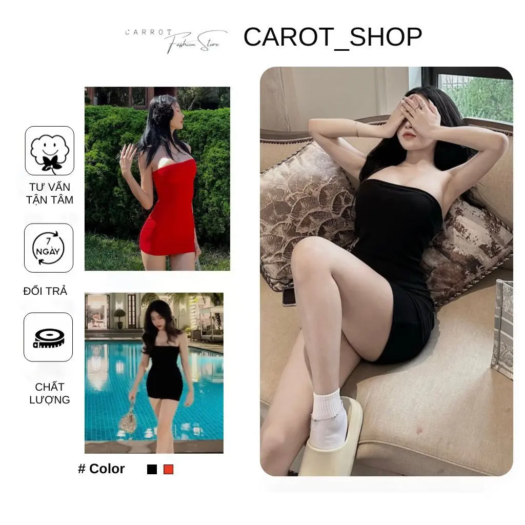 Đầm ống body, váy body tôn 3 vòng cực sexy