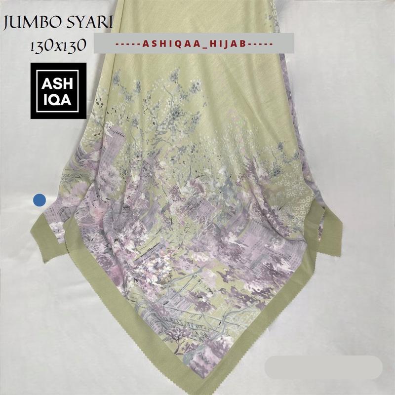 JILBAB SEGIEMPAT MOTIF TERBARU, BAHAN VOAL PREMIUM, LASERCUT, UK 130x130 Basic Lembut 3