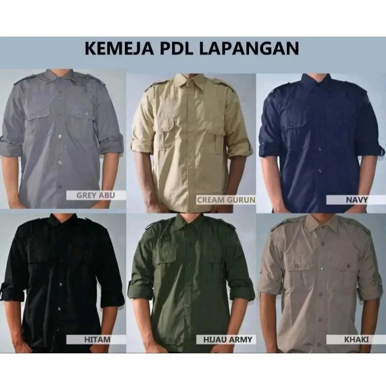 Kemeja Tactical PDL Jumbo Besar Big Size Lapangan Outdoor Pria Lengan Panjang Terbaru Premium Original Keren Kualitas Terbaik
