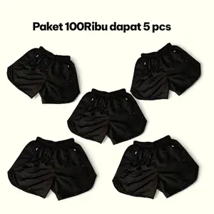 Paket 100ribu dapat 5pc Celana pendek running pria gym jogging volly futsal