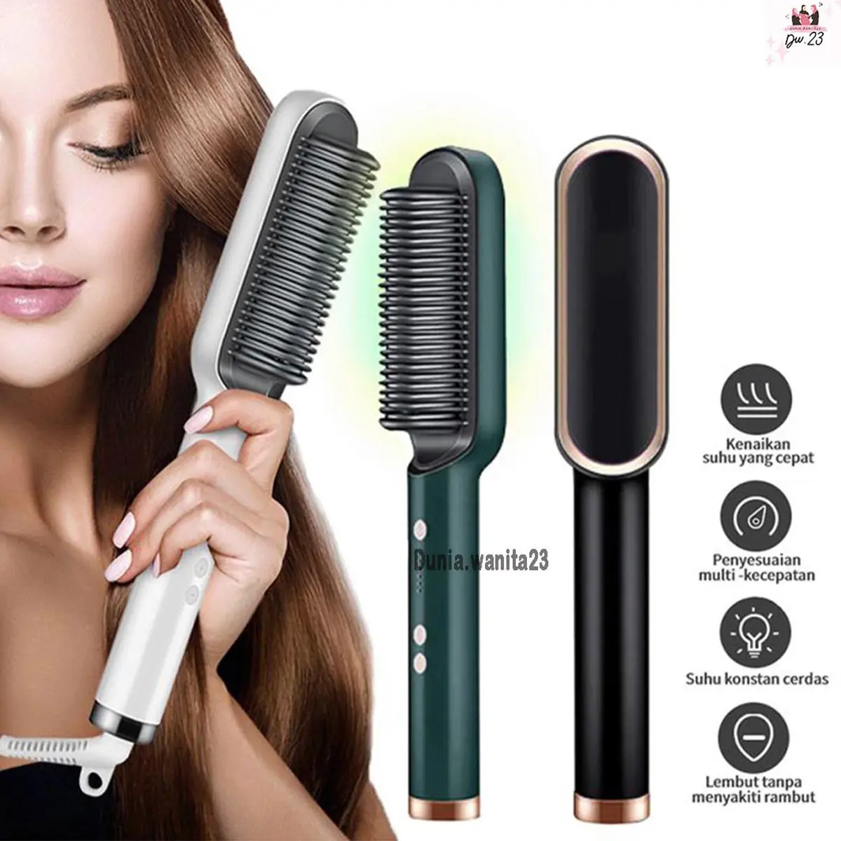 DW - HOT SALE SISIR CATOKAN RAMBUT Hair Straghtener Curler 2in1 391 styling stlyer viral terlaris Straightener