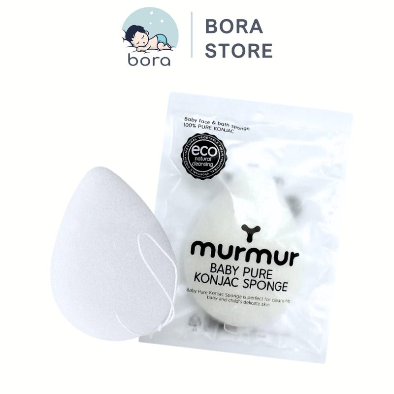 Bông tắm hữu cơ Murmur Konjac Hàn Quốc siêu mềm cho bé