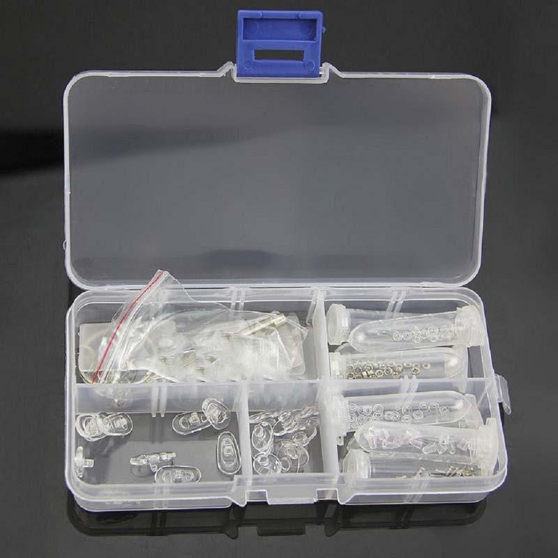 Phụ Kiện Vít & Đai Ốc Kính AT, Bộ Tuốc Nơ Vít Siêu Nhỏ Bằng Thép Không Gỉ, Dụng Cụ Phục Hồi Kính Mắt, Đệm Miếng Đệm Mũi Silicon, Đệm Tai