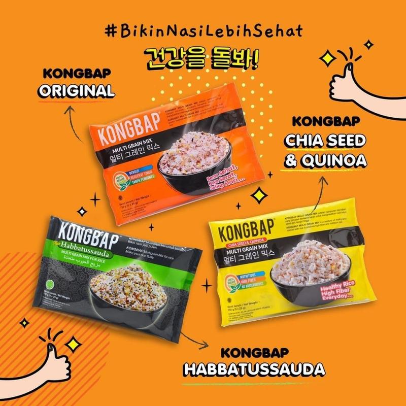 Kongbap Multigrain Mix | Beras Sehat Korea Halal 150 gr (6pcs x 25gr) 1