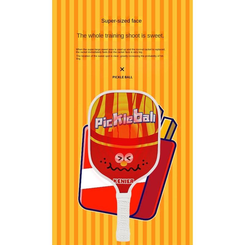 Product Introduction of Cute 2 Pickleball Racket Pickleball Paddles Set Non Slip Grip 4 Balls Pickleball Racket Fiberglass Surface Fiberglass Pickle Ball Paddles Men Women 18