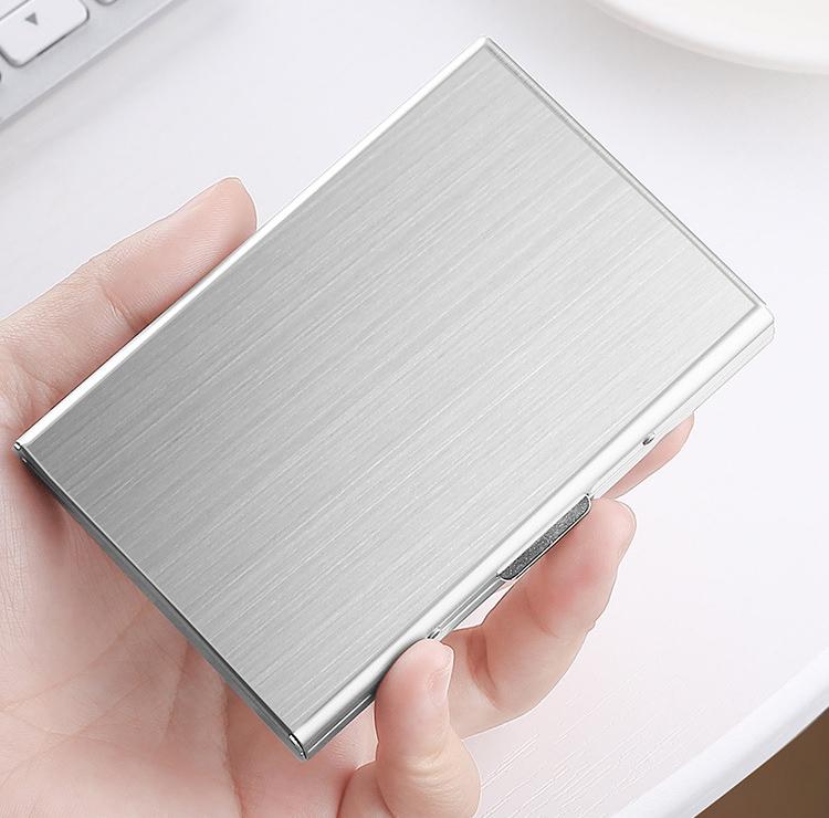 Bóp, ví đựng tiền, đựng thẻ bằng thép không gỉ sang trọng Nam Wallet 0
