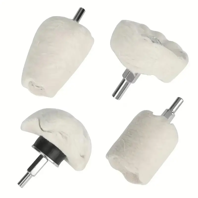 Polishing Wheel Set, 4 Counts Polishing Wheel with Handle, Polishing Tool Accessories for Angle Grinder, Power Tool Accessories