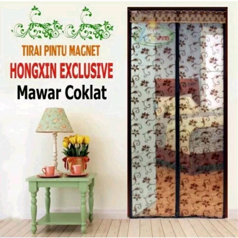 Tirai Pintu Magnet Anti Nyamuk Original Merk Hongxin Ukuran 90x210cm Bahan Tebal. 0