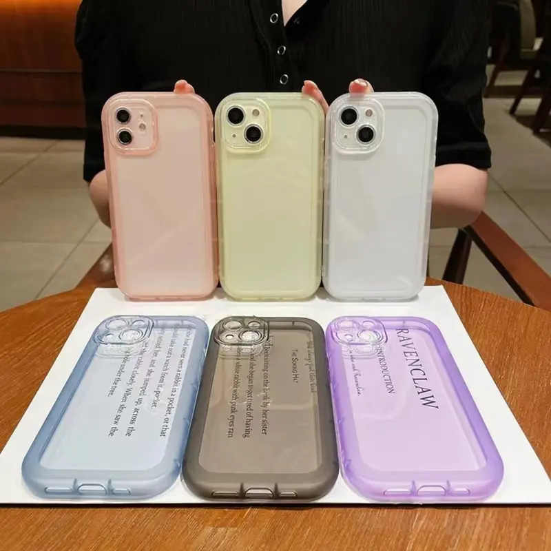 Clear Wave Design Phone Case, Silicone Shock-proof Phone Cases For iPhone Series, Cute Fashion Phone Protective Case For Women Girls, Phone Accessories 3
