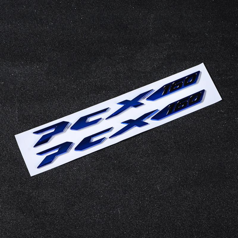 1 pair PCX 160 3D Emblem Hard ABS Stickers for HONDA Motorcycle