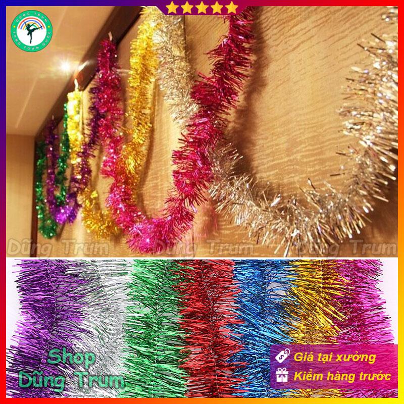 Dây Kim Tuyến Dài 2m Rộng 9cm Trang Trí Noel Sự Kiện Siêu Đẹp