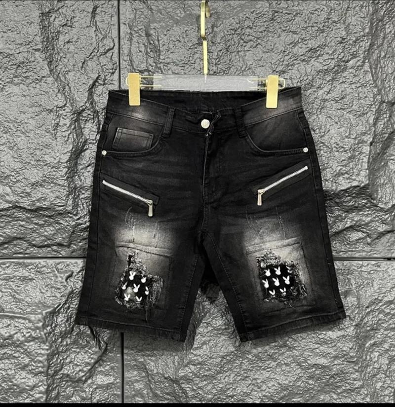 Product Introduction of Quần jean short nam ngố phối vá thời trăng boy phố co giãn 4 chiều , chất vải mềm mịn thoáng mát cao cấp Menswear 8