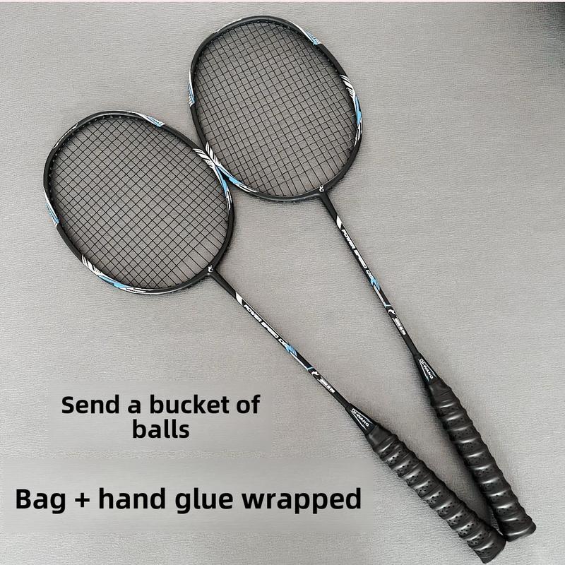 Product Introduction of Balanced Bamboo 4u Ultra-Light Full Carbon Fiber Badminton Racket Durable Single Shot Men and Women Training Competition Professional Shot 2