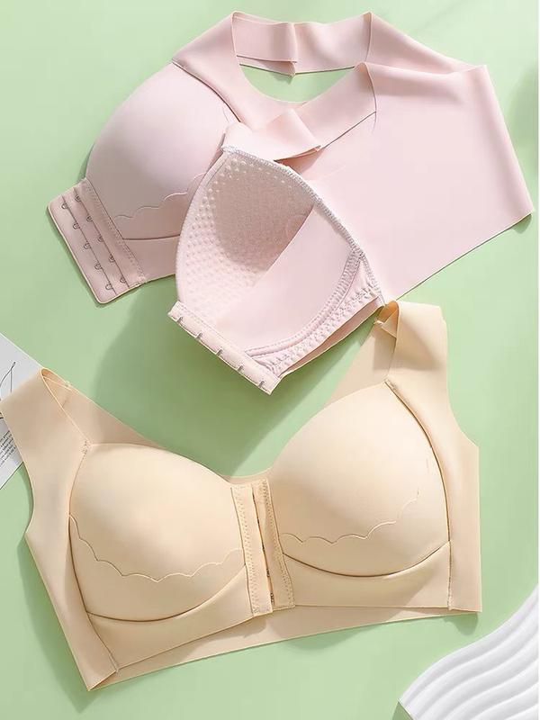 Áo lót bigisze cài trước gom vòng 1 không gọng mỏng nhẹ cho vòng 1 lớn 099 Nữ Bra