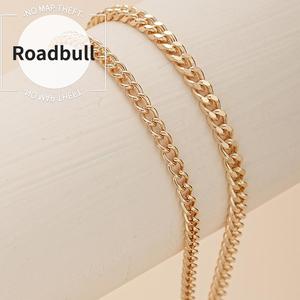 ROADBULLメンズファッションレトロ二重ののチェーンアンクレットセット,シンプルなデザインで通常使用いに最适,彼への完璧なプレゼントり物です.