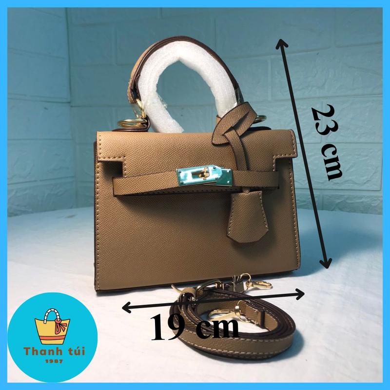 Túi xách tay đeo chéo size 19 da lì dáng cao Bag Nữ 2