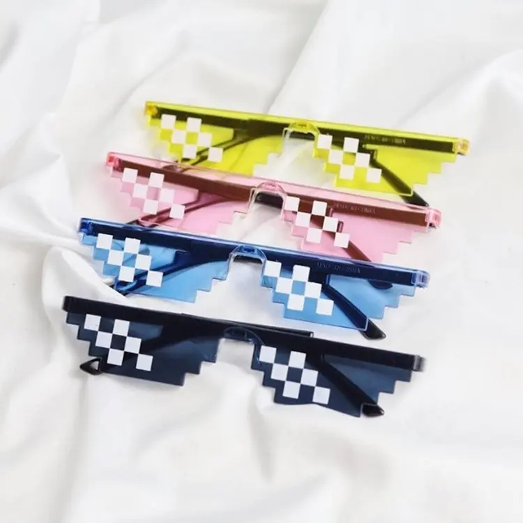 BISA COD F5348 Kaca Mata Thug Life / Kacamata Mainan Anak Minecraft / Kacamata Thug Life Mosaic Fashion Unisex / Kacamata Murah 3