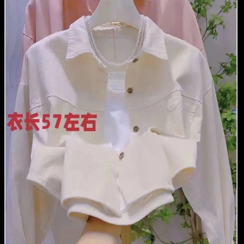 Áo Khoác Cotton Dệt Kim Ngắn, Cỡ Nhỏ Màu Pastel, Dáng Rộng Vừa Vặn, Áo Khoác Thường Ngày Thích Hợp Cho Mùa Xuân Và Mùa Thu, Hàng Mới Về 2024, Dành Cho Nữ 7