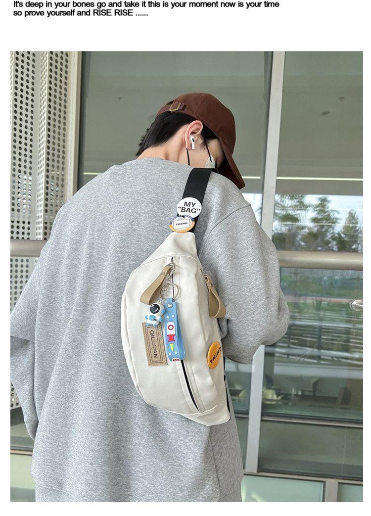 Product Introduction of 2025 New Trendy Chest Bag Phone Casual Simple Crossbody Bag Single Shoulder Bag Crossbody Bag Sports Waist Bag 11