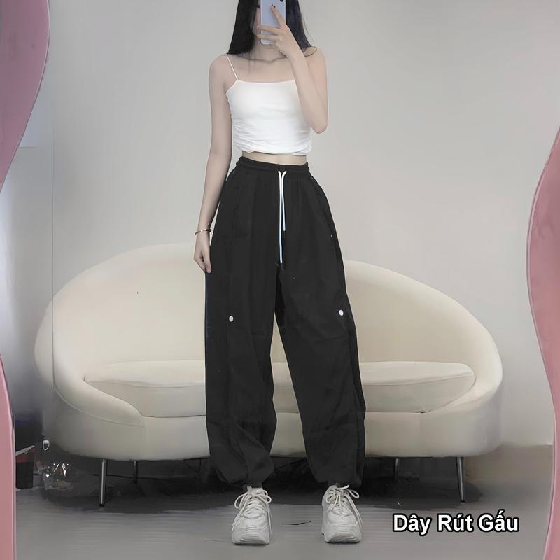 MDQ14 - Quần jogger kaki nữ 2 loại gấu quần cao cấp Hàn phong cách thể thao, đi chơi đi tập đi nhảy 4