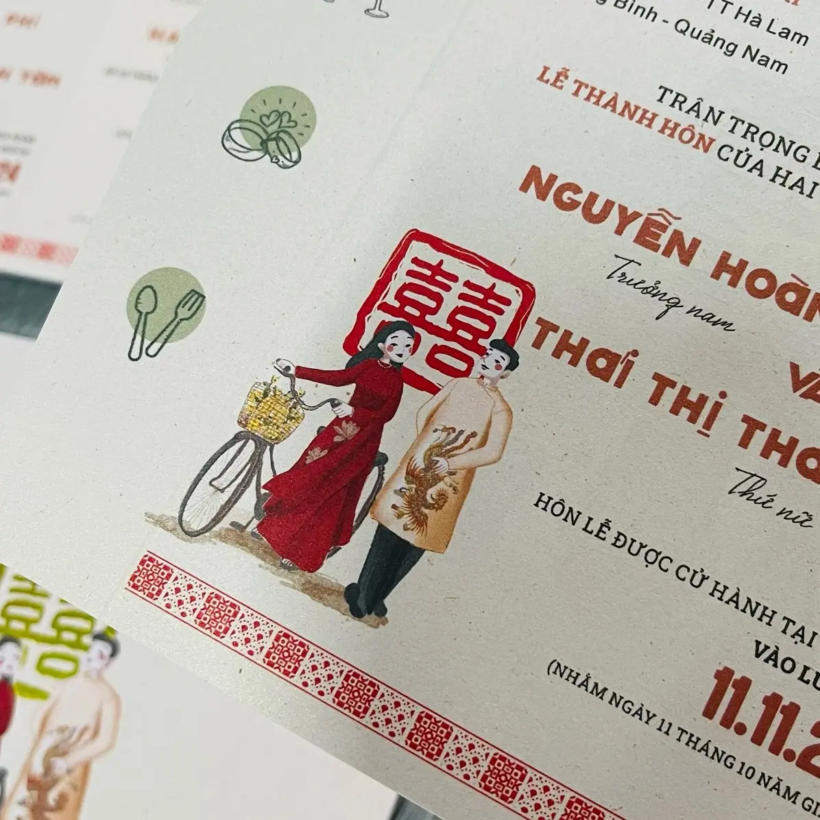 Combo 100 thiệp cưới đám cưới xưa