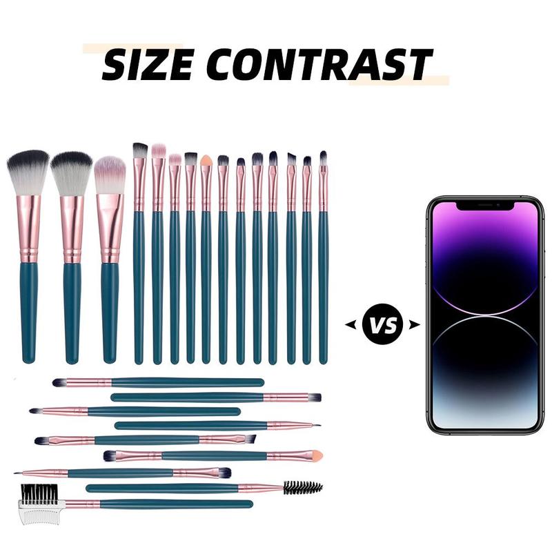 Makeup Brush Set, Versatile Soft Makeup Brushes for Foundation, Powder, Concealers, Eye Shadows, Blush, Lip Balm, Cosmetic Brushes for Home & Travel 6
