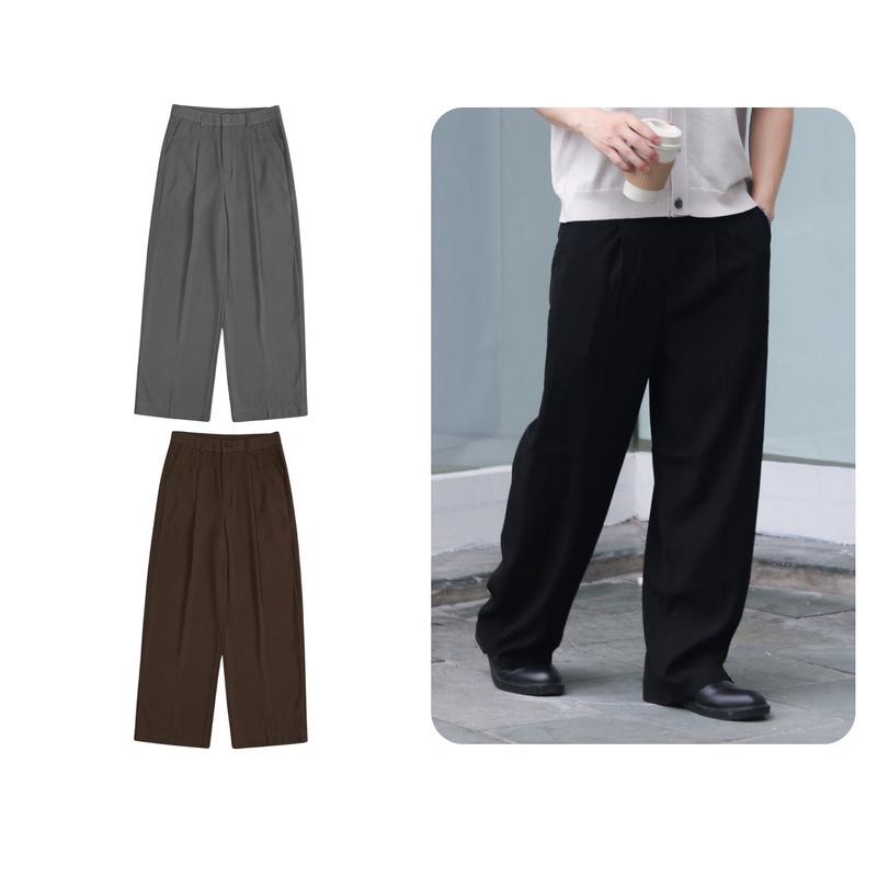 Quần dài Manor Pants Jack Lane, Quần âu ống suông Menswear nam nữ unisex chất liệu vải chéo hàn