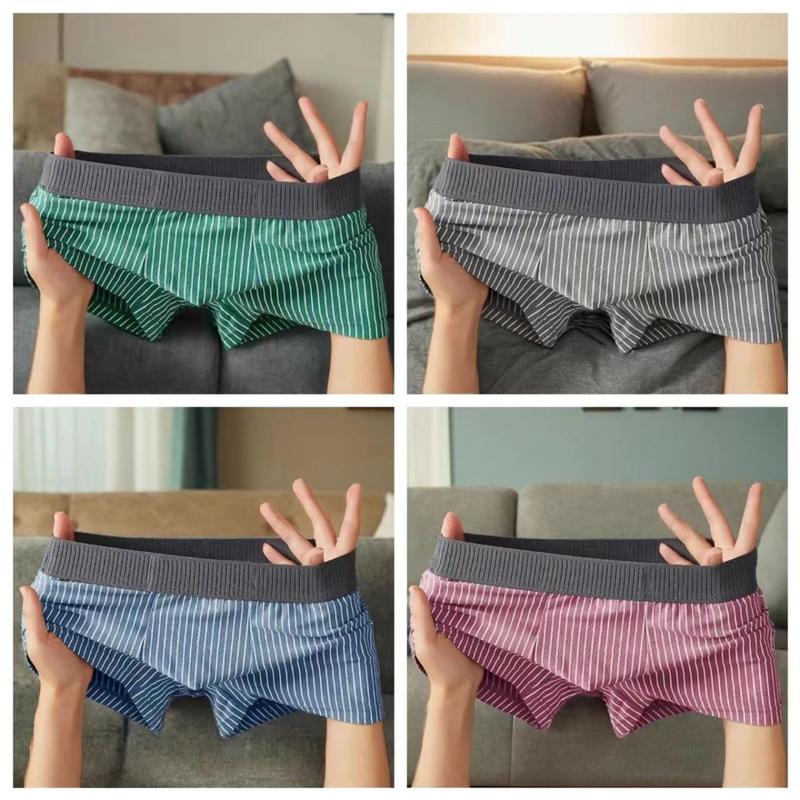Product Introduction of Quần Lót Nam, Quần Boxer Cạp Thường Kẻ Sọc, Thoáng Khí, Bốn Góc, Thể Thao, Thoải Mái, Thích Hợp Cho Giới Trẻ, Hợp Xu hướng 8